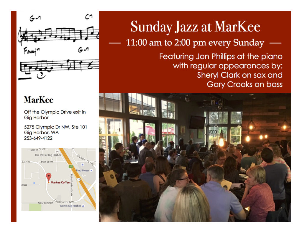 Sunday Jazz at Markee Flyer